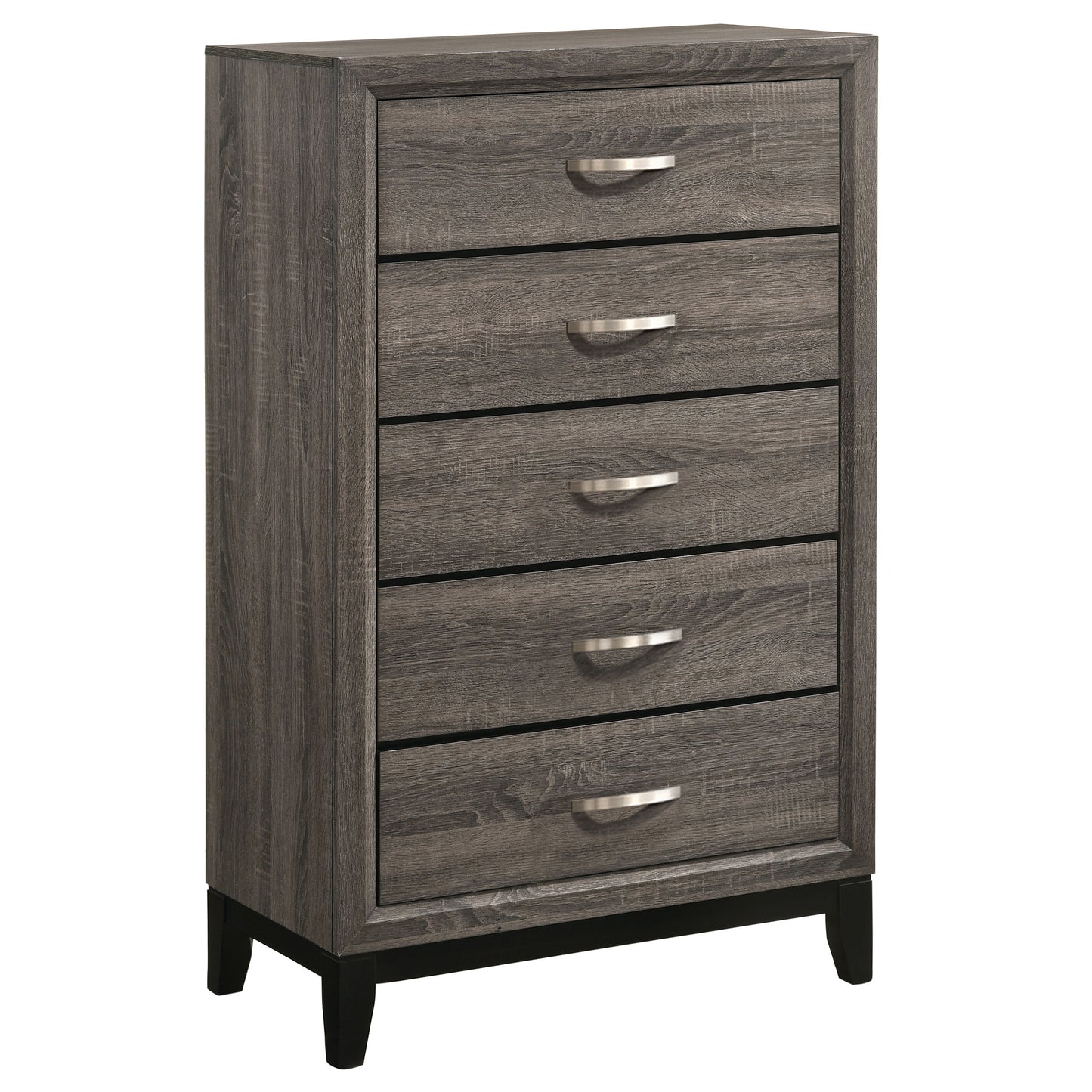 Watson Five-piece Eastern King Bedroom Set Grey Oak