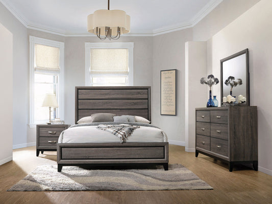 Watson Four-piece California King Bedroom Set Grey Oak