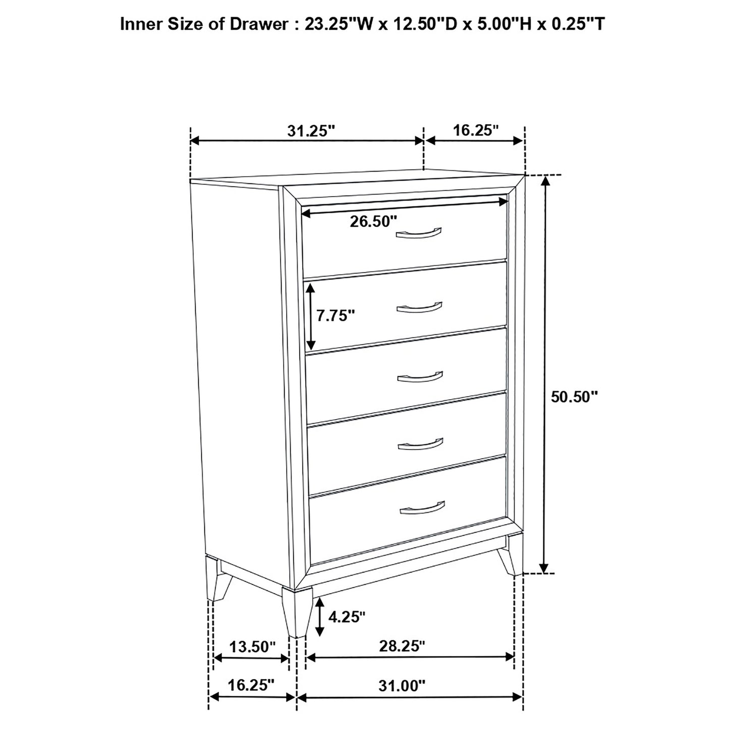 Watson Five-piece Queen Bedroom Set Grey Oak