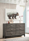 Watson 6-drawer Dresser Grey Oak