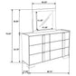 Hyland 6-drawer Dresser with Mirror Natural