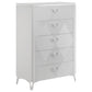 Cassia 5-piece Eastern King LED Bedroom Set White High Gloss