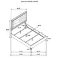 Cassia 5-piece Queen LED Bedroom Set White High Gloss