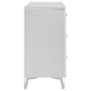 Cassia 6-drawer Bedroom Dresser Cabinet White High Gloss