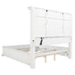 McKinney California King LED Light Panel Bed Vintage White
