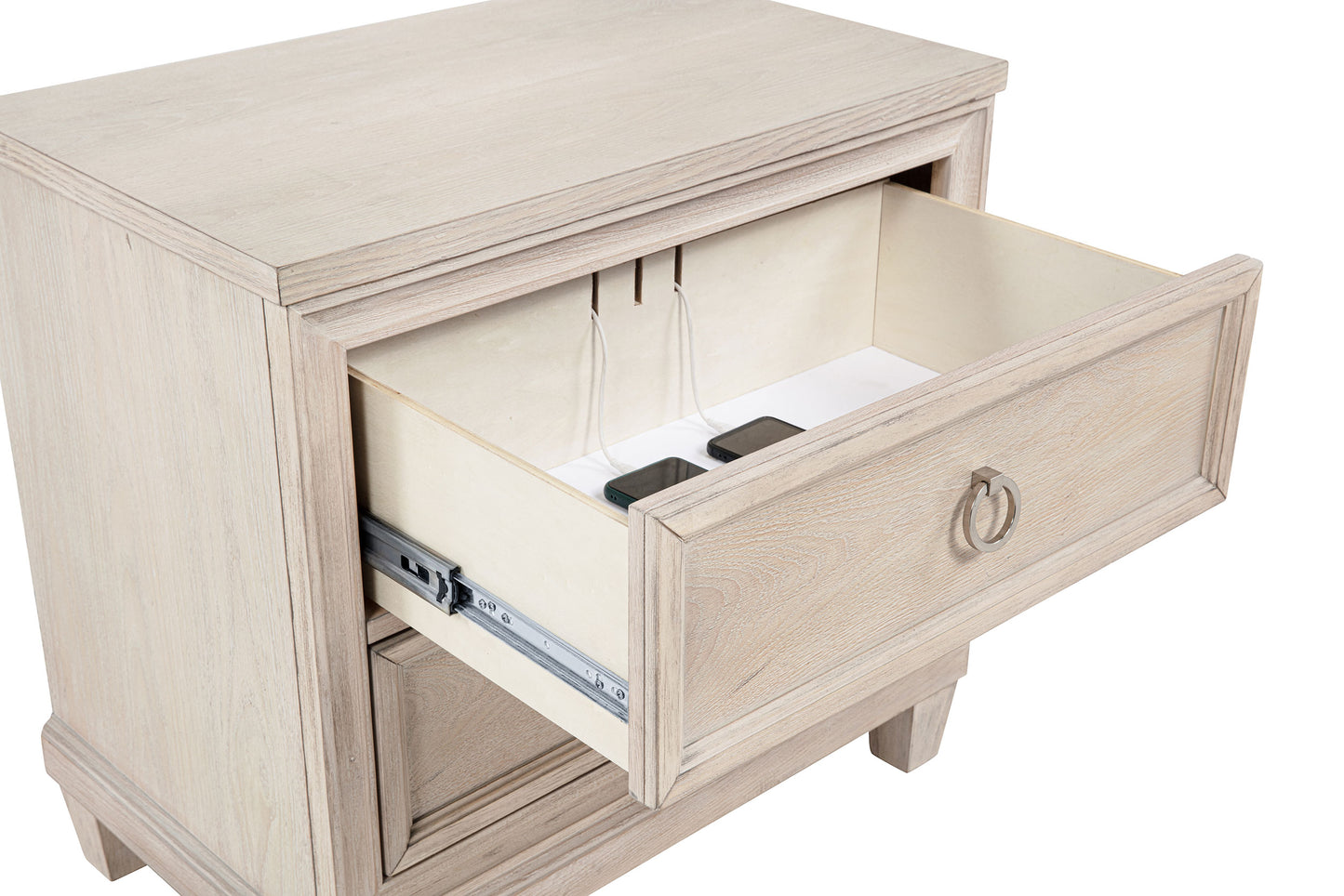 Pembroke 4-piece Queen Bedroom Set Washed Oak