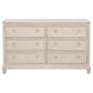 Pembroke 6-drawer Bedroom Dresser Cabinet Washed Oak