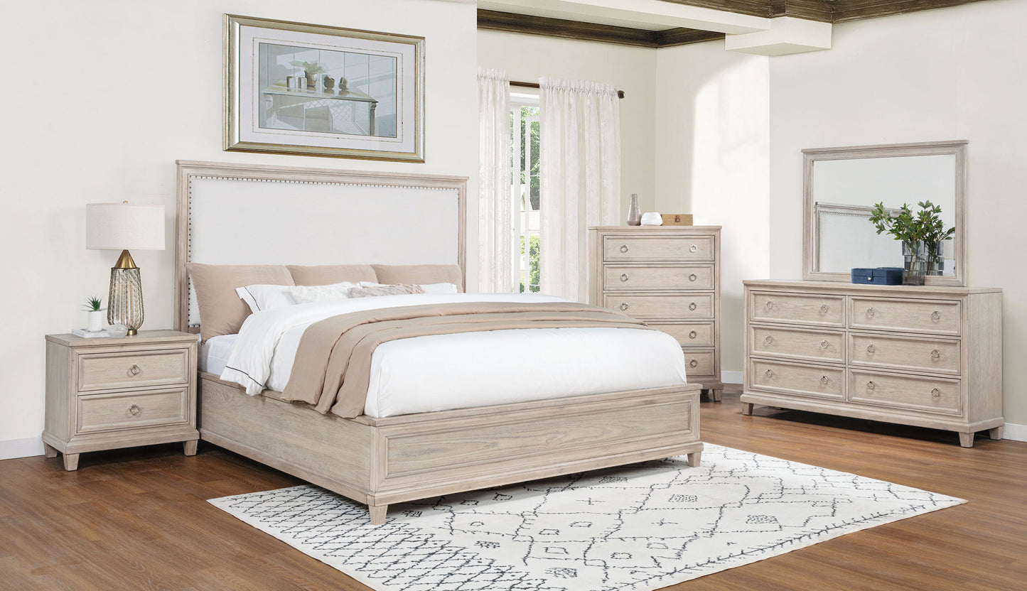 Pembroke 5-drawer Chest of Drawers Washed Oak