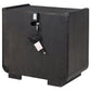 Leandro 2-drawer LED Nightstand with USB Burnished Black