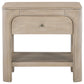 Solano 1-drawer Nightstand Bedside Table Weathered Mango