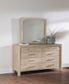 Solano 9-drawer Bedroom Dresser with Mirror Weathered Mango