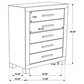 Woodmont 5-drawer Bedroom Chest Rustic Golden Brown
