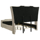 Lorient 5-piece Queen Bedroom Set Ivory and Camel