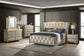 Lorient 8-drawer LED Bedroom Dresser Cabinet Ivory and Camel