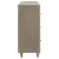 Lorient 8-drawer LED Bedroom Flame Box Dresser Ivory Camel