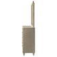 Lorient 8-drawer LED Dresser with Mirror Ivory and Camel