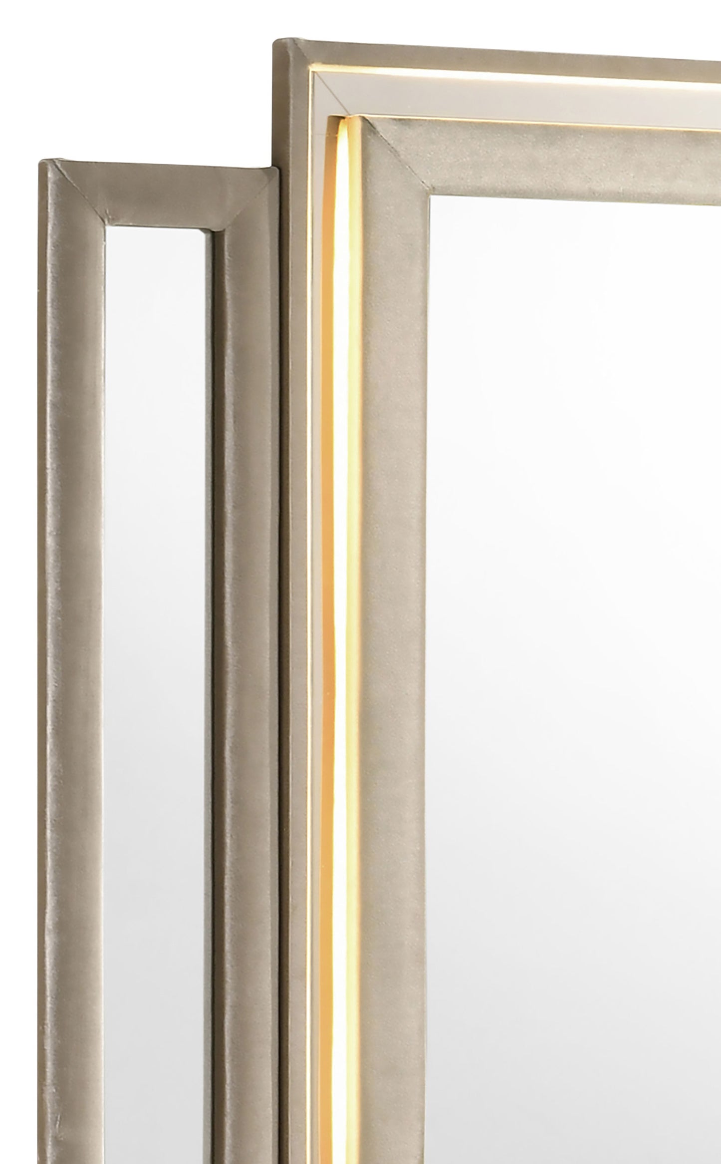 Lorient LED Dresser Mirror Ivory and Camel