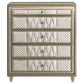 Lorient 5-drawer LED Chest of Drawers Ivory and Camel