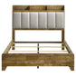 Henderson 57-inch Eastern King Bookcase Panel Bed Medium Oak
