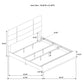 Ines 4-piece Eastern King Bedroom Set Grey and White High Gloss