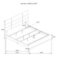 Ines 5-piece Eastern King Bedroom Set Grey and White High Gloss