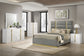 Ines 56-inch Fabric Upholstered Queen Panel Bed Grey
