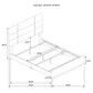 Ines 4-piece Queen Bedroom Set Grey and White High Gloss