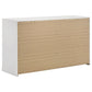 Ines 5-piece Eastern King Bedroom Set Navy and White High Gloss