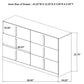 Ines 5-piece Eastern King Bedroom Set Navy and White High Gloss