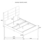 Ines 4-piece Queen Bedroom Set Navy and White High Gloss
