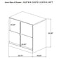 Ines 4-piece Queen Bedroom Set Navy and White High Gloss