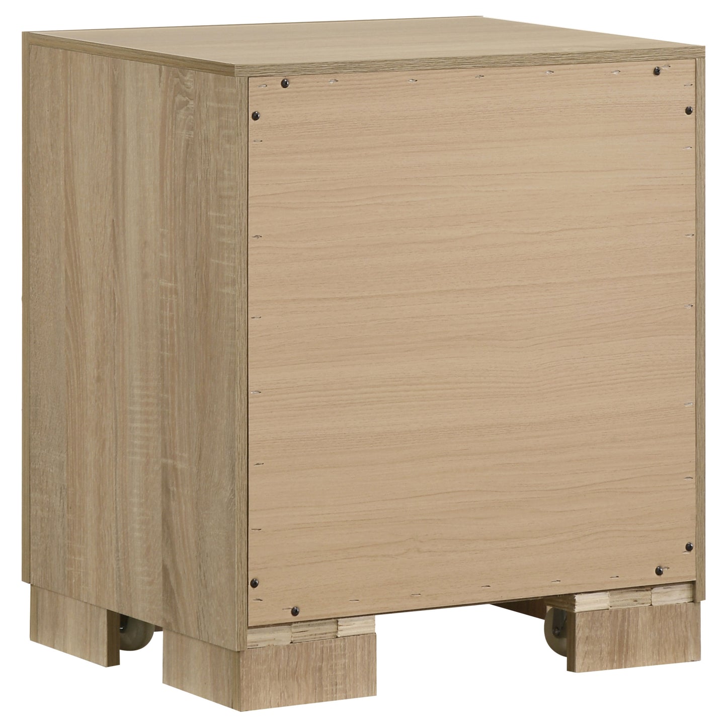 Arielle 4-Piece Eastern King Upholstered Bedroom Set Light Oak