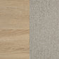 Arielle Eastern King Upholstered Bookcase Bed Light Tan and Light Oak