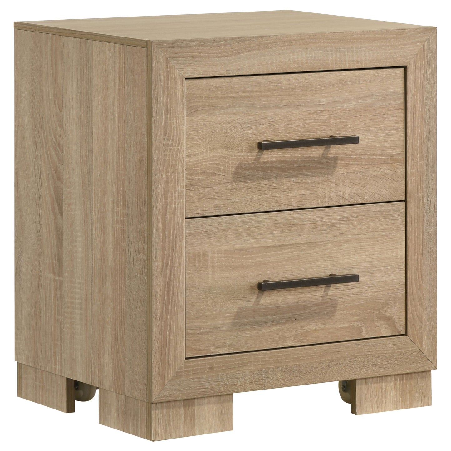 Arielle 4-Piece Eastern King Upholstered Bedroom Set Light Oak
