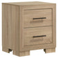 Arielle 4-Piece Eastern King Upholstered Bedroom Set Light Oak
