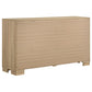 Arielle 4-Piece Eastern King Upholstered Bedroom Set Light Oak