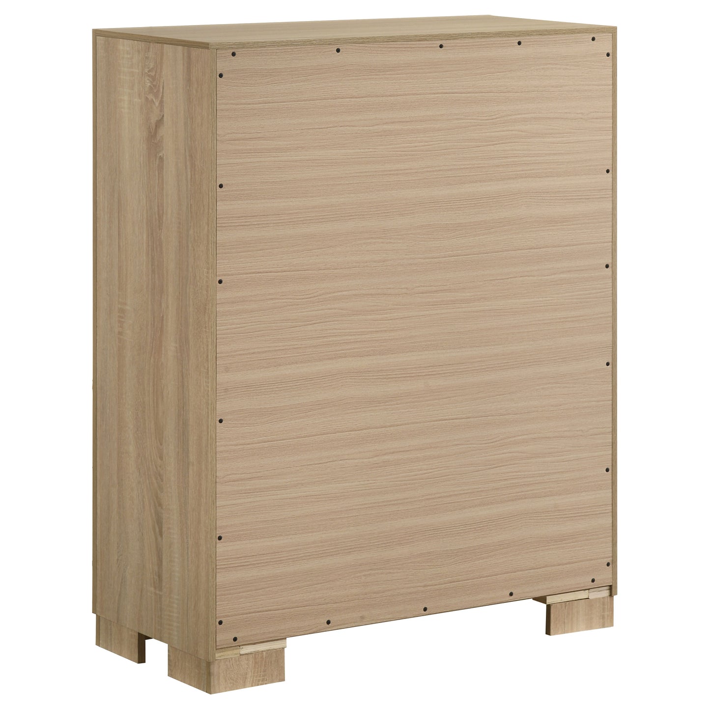 Arielle 5-Piece Eastern King Upholstered Bedroom Set Light Oak