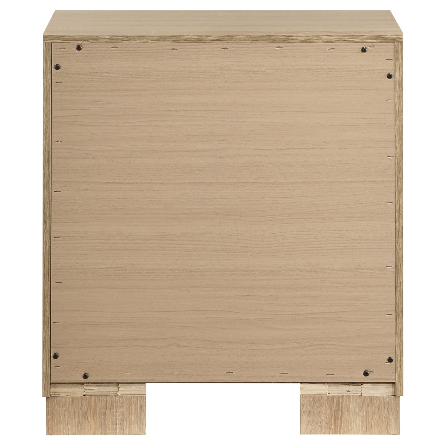 Arielle 2-Drawer Nightstand with Concealed Casters Light Oak