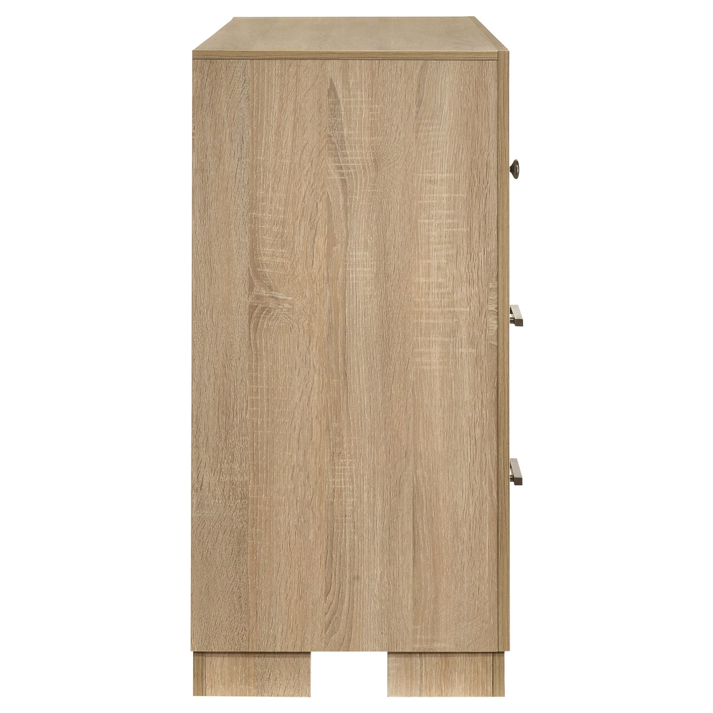 Arielle Bedroom Dresser with Mixed Hardware Light Oak