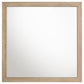 Arielle Dresser Mirror with Wood-Look Frame Light Oak