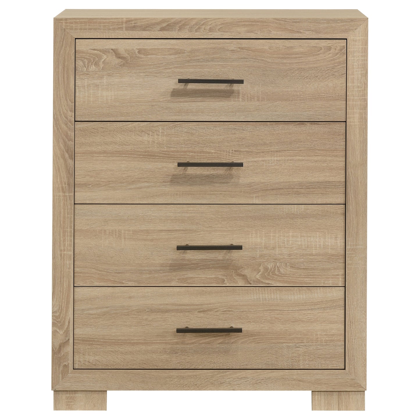 Arielle 4-Drawer Bedroom Chest with Framed Fronts Light Oak
