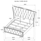 Lorient Eastern King LED Upholstered Bed Black