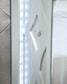 Gunnison Wood California King LED Panel Bed Silver Metallic