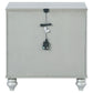 Gunnison 2-drawer Nightstand Silver Metallic