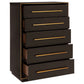 Durango 5-drawer Bedroom Chest Smoked Peppercorn