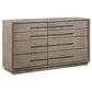 Durango 4-piece Queen Bedroom Set Taupe Oak