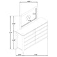 Maderia 8-drawer Dresser and Mirror Walnut