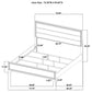 Wright 4-piece California King Bedroom Set Brown Oak
