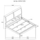 Bexhill 56-inch Upholstered Eastern King Panel Bed White