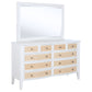 Bexhill 10-drawer Dresser and Mirror White